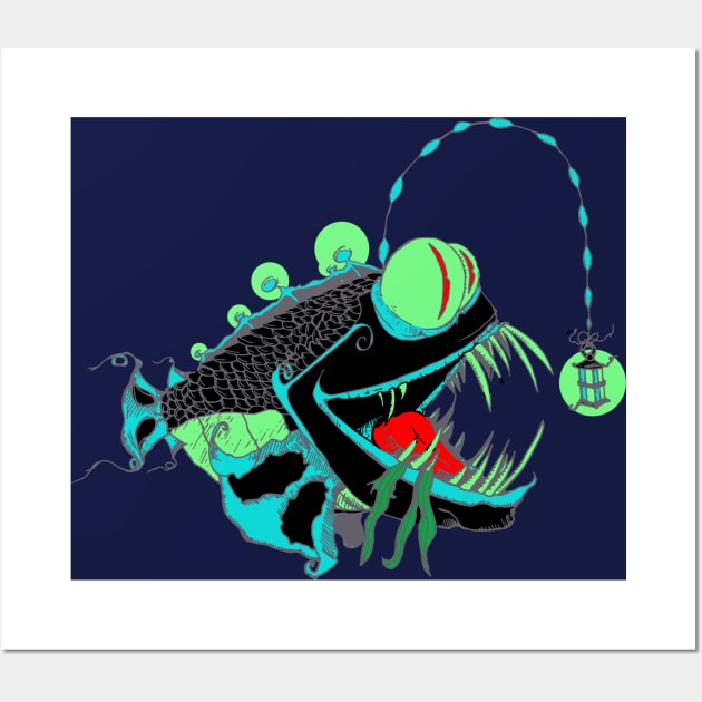 Angler Fish Wall Art by Otherworld